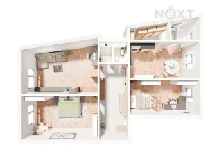 Prodej bytu 4+kk, Praha - Libeň, Horovo náměstí, 90 m2