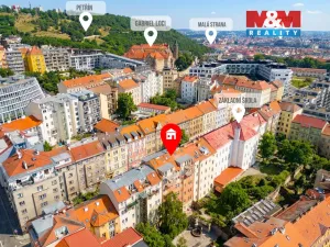 Prodej bytu 2+kk, Praha - Smíchov, Grafická, 35 m2