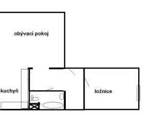 Pronájem bytu 2+kk, Teplice, Josefa Suka, 58 m2