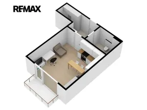 Pronájem bytu 1+kk, Plzeň, V Zahrádkách, 39 m2