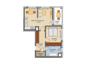 Prodej bytu 2+kk, Praha, Huppnerova, 51 m2