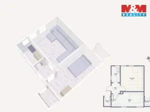 Pronájem chaty, Chotilsko - Křeničná, 32 m2