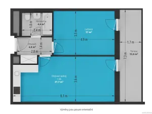 Pronájem bytu 2+kk, Praha - Modřany, Mezi vodami, 71 m2