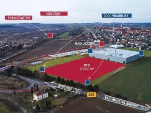 Pronájem skladu, Stochov, Osvobození, 6564 m2