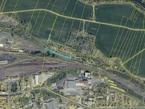 Prodej zahrady, Černčice, 1286 m2