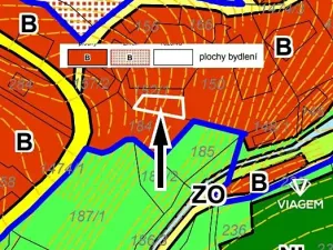 Prodej zahrady, Malá Veleň, 283 m2