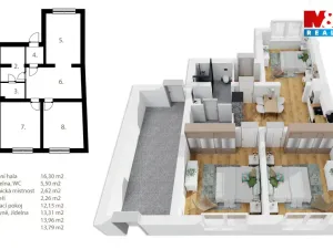 Prodej rodinného domu, Bořetice, 90 m2