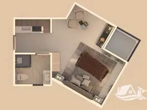 Prodej bytu 1+kk, Hurghada, Egypt, 32 m2