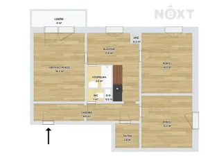 Prodej bytu 3+1, Olomouc, Přichystalova, 71 m2