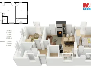 Prodej rodinného domu, Červená Voda, 76 m2