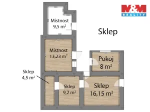 Prodej rodinného domu, Kladruby, Kostelní, 110 m2