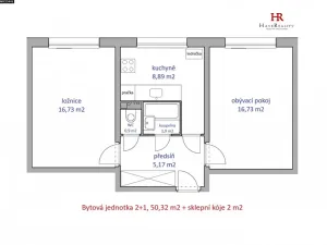 Prodej bytu 2+1, Praha - Malešice, Ovčárská, 52 m2