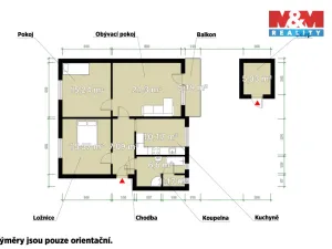 Prodej bytu 3+1, Písek - Budějovické Předměstí, Budovatelská, 78 m2