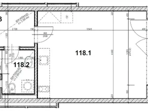 Pronájem bytu 1+kk, Praha, Poděbradská, 37 m2