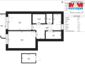 Prodej bytu 2+kk, Milovice - Mladá, Slepá, 37 m2