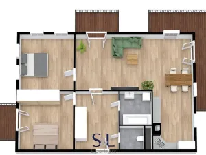 Pronájem bytu 3+kk, Liberec, Tálínská, 78 m2