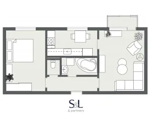 Prodej bytu 2+1, Teplice, Duchcovská, 51 m2