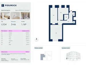 Prodej bytu 3+kk, Brno, Bayerova, 71 m2