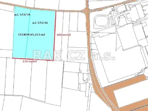 Prodej pole, Klecany, 65213 m2
