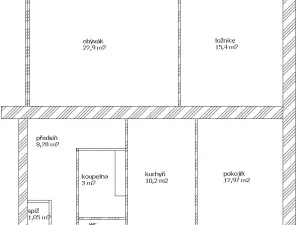 Prodej bytu 3+1, Chrudim, Víta Nejedlého, 75 m2