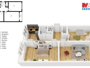 Prodej bytu 3+1, Hradec Králové - Moravské Předměstí, Štefánikova, 79 m2