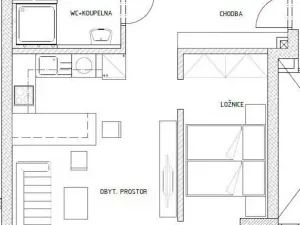 Prodej bytu 1+kk, Zlín, Lešetín I, 47 m2