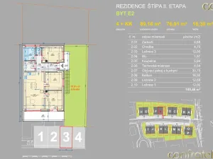 Prodej bytu 4+kk, Zlín, Zimní, 89 m2