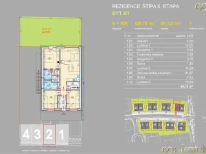 Prodej bytu 4+kk, Zlín, Zimní, 90 m2