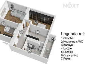 Prodej bytu 3+1, Vranovice, Kopečky, 91 m2