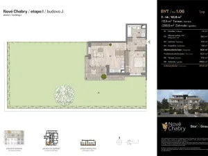 Prodej bytu 2+kk, Praha - Dolní Chabry, Kadaňská, 53 m2