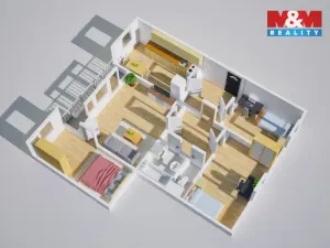 Prodej bytu 4+1, Ústí nad Labem - Krásné Březno, Keplerova, 81 m2