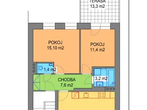 Pronájem bytu 3+kk, Brno, Churého, 61 m2