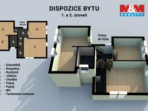 Prodej bytu 3+1, Zlín - Kudlov, Žlutá, 87 m2