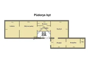 Prodej bytu 2+1, Uherčice, 98 m2