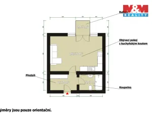 Pronájem bytu 1+kk, Plasy, U Václava, 42 m2