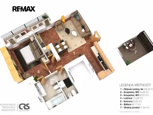 Pronájem bytu 2+kk, Praha - Vinohrady, Balbínova, 67 m2