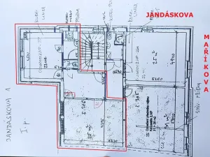 Pronájem bytu 2+kk, Brno, Jandáskova, 60 m2
