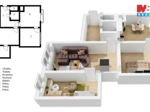 Prodej bytu 3+1, Orlické Záhoří, 71 m2