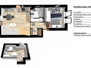 Prodej bytu 3+kk, Velešovice, 71 m2