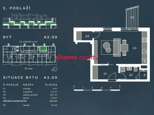 Prodej bytu 1+kk, Olomouc, Okružní, 35 m2