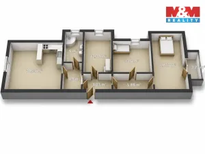 Prodej bytu 4+kk, Mariánské Lázně, Husova, 90 m2