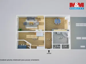 Prodej bytu 3+kk, Teplice, Duchcovská, 88 m2