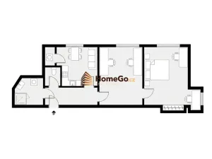 Pronájem bytu 3+kk, Praha - Nusle, Žateckých, 65 m2