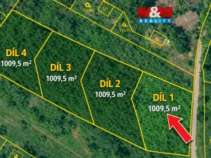 Prodej louky, Velké Popovice, 1009 m2