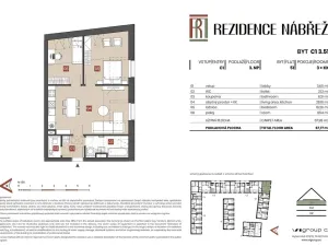 Prodej bytu 3+kk, Brandýs nad Labem-Stará Boleslav - Stará Boleslav, Nábřeží, 68 m2