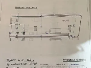 Prodej bytu 1+kk, Rruga Viena, Golem, Albánie, 37 m2