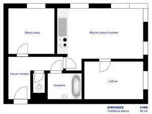 Pronájem bytu 3+kk, Humpolec, U Sokolovny, 69 m2