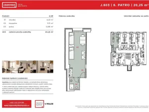 Pronájem bytu 1+kk, Praha - Vysočany, Lisabonská, 20 m2