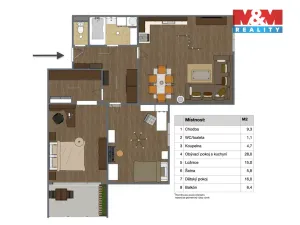 Prodej bytu 3+kk, Holubice - Kozinec, Lipová, 86 m2