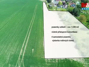 Prodej pozemku pro bydlení, Rychnovek - Zvole, 5250 m2
